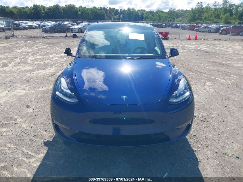 2021 Tesla Model Y Long Range Dual Motor All-Wheel Drive VIN: 5YJYGDEE6MF264146 Lot: 39769309