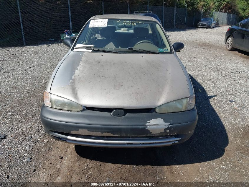 2001 Chevrolet Prizm VIN: 1Y1SK52811Z445293 Lot: 39769327