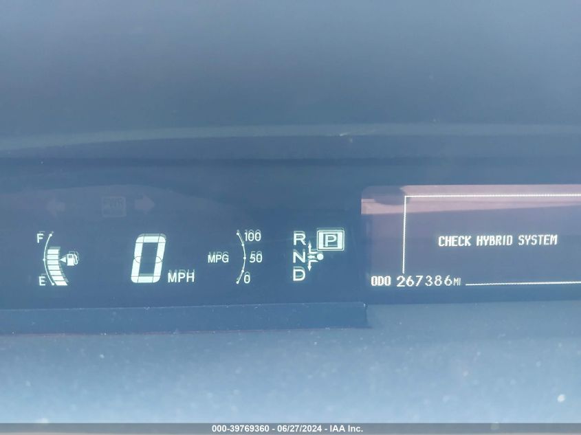 2010 Toyota Prius Ii VIN: JTDKN3DU4A0193120 Lot: 39769360