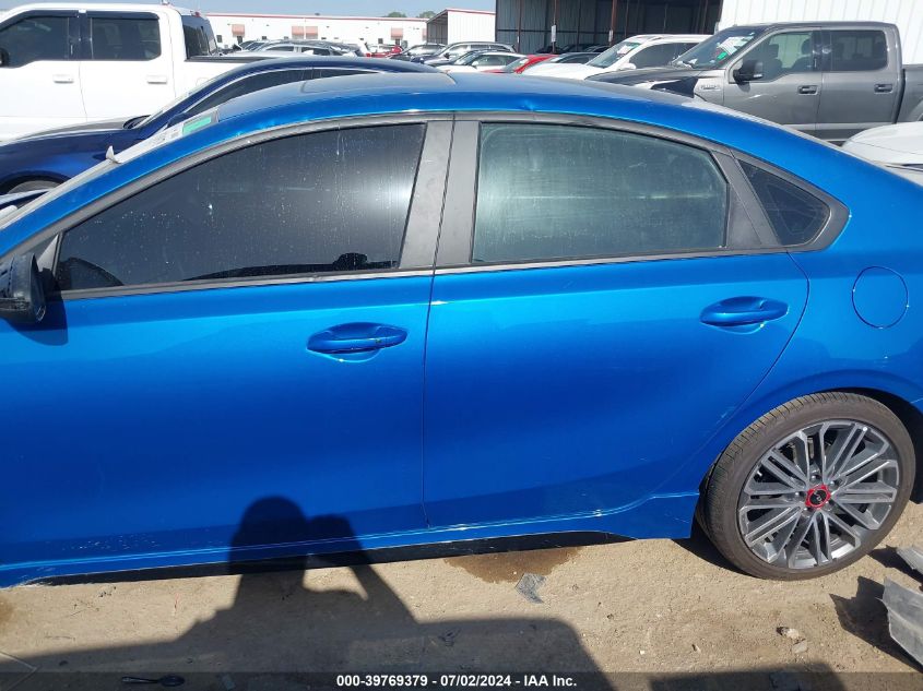 2022 Kia Forte Gt VIN: 3KPF44ACXNE455449 Lot: 39769379