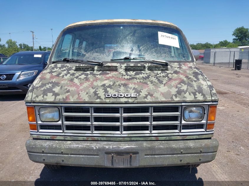 1990 Dodge Ram Wagon B250 VIN: 2B4HB25Y5LK736522 Lot: 39769485