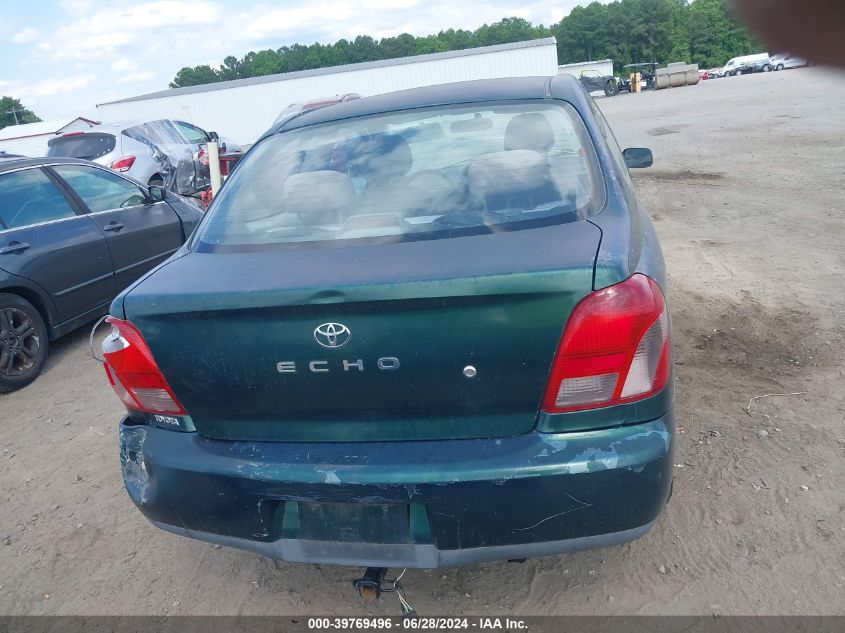2002 Toyota Echo VIN: JTDAT123X20232410 Lot: 39769496
