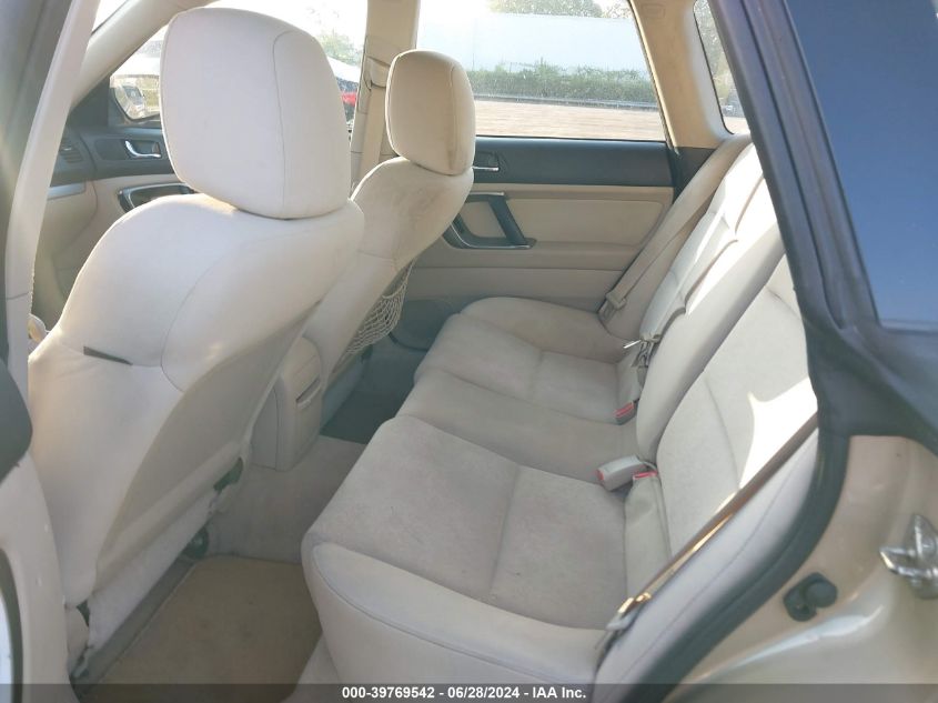 2008 Subaru Outback 2.5I/2.5I L.l. Bean Edition VIN: 4S4BP61C587316539 Lot: 39769542