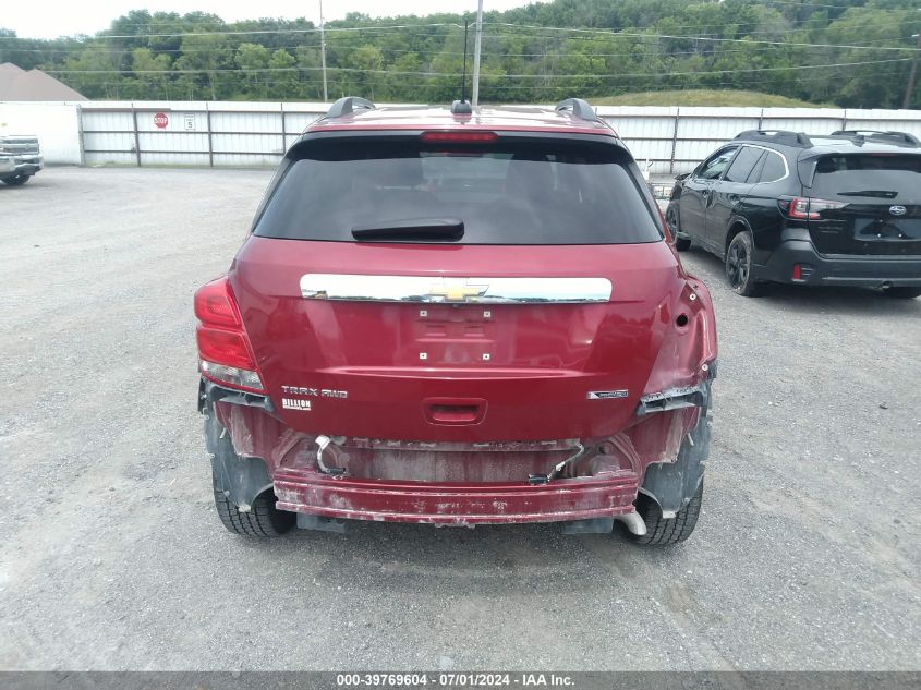 2018 Chevrolet Trax Premier VIN: 3GNCJRSB0JL2299 Lot: 39769604