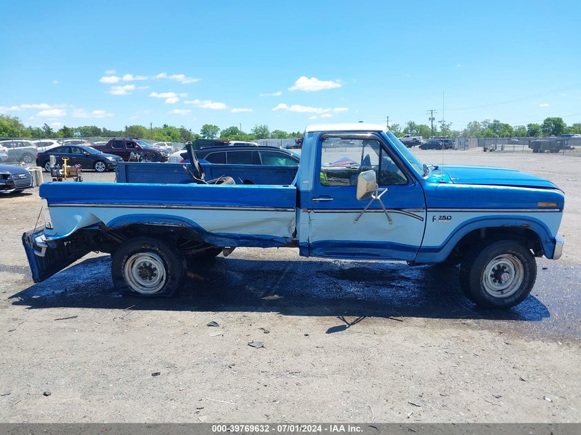 1985 Ford F250 VIN: 1FTHF26G8FNA21787 Lot: 39769632