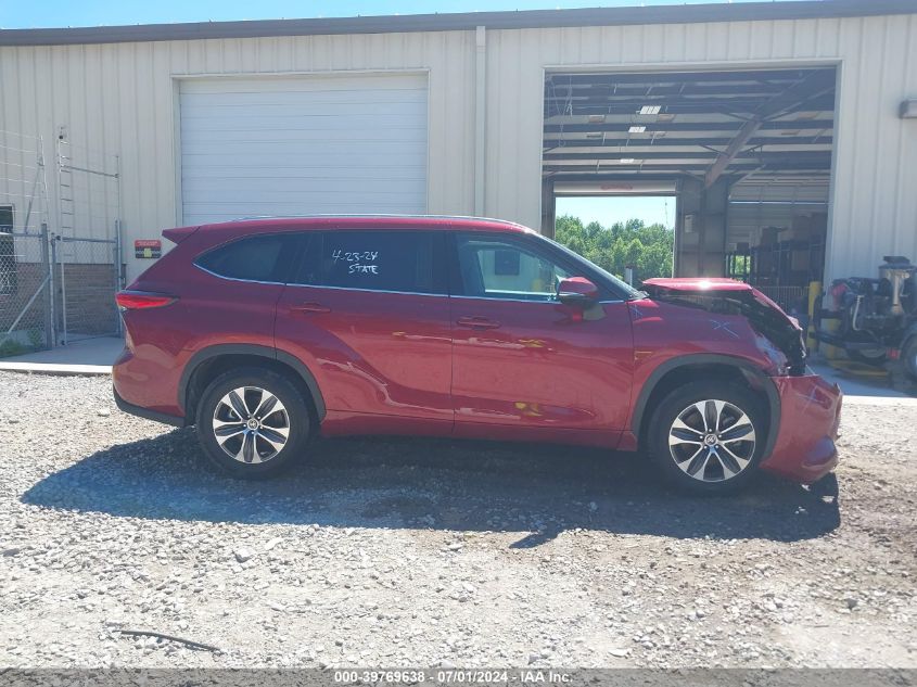 2022 Toyota Highlander Xle VIN: 5TDGZRAH2NS544209 Lot: 39769638
