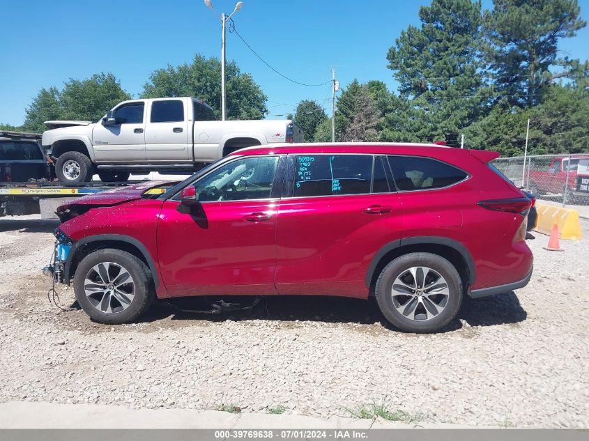 2022 Toyota Highlander Xle VIN: 5TDGZRAH2NS544209 Lot: 39769638