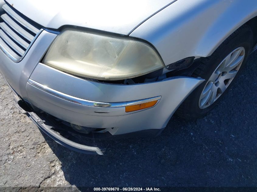 2003 Volkswagen Passat Gls VIN: WVWPD63B93P448607 Lot: 39769670