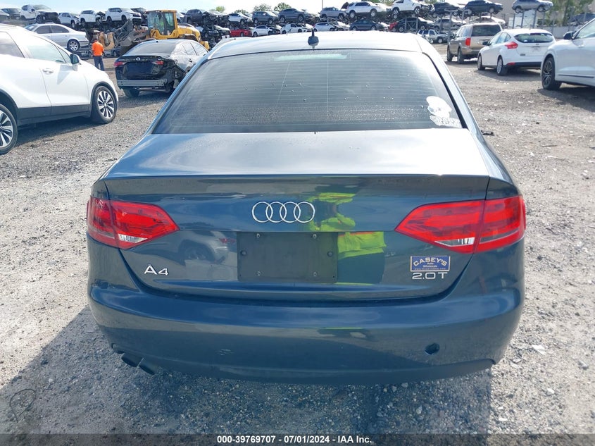 2009 Audi A4 2.0T Premium VIN: WAUSF78K89N047831 Lot: 39769707