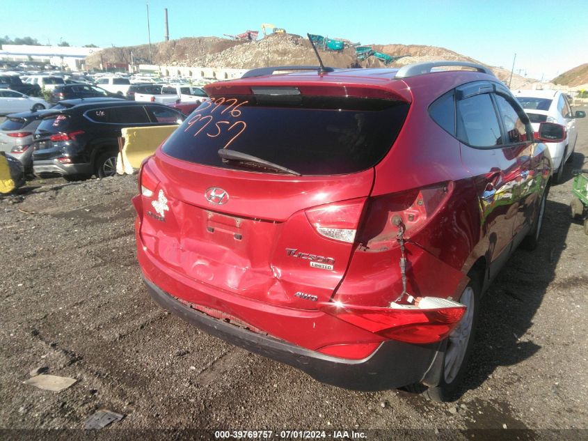 2013 Hyundai Tucson Limited VIN: KM8JUCAC4DU622078 Lot: 39769757