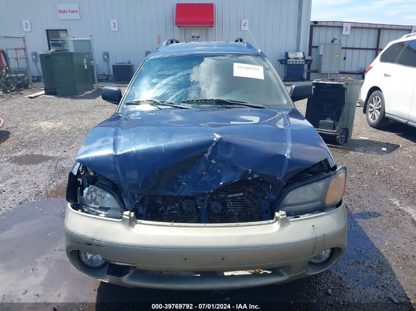 2000 Subaru Outback VIN: 4S3BH6652Y6642509 Lot: 39769792