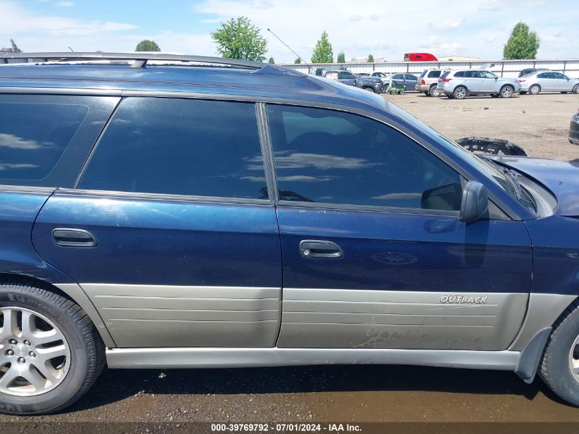 2000 Subaru Outback VIN: 4S3BH6652Y6642509 Lot: 39769792