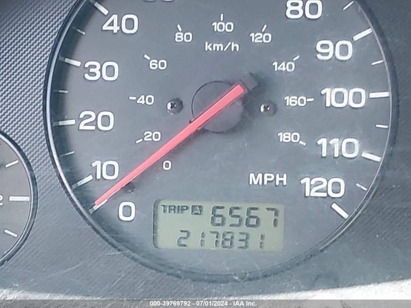 2000 Subaru Outback VIN: 4S3BH6652Y6642509 Lot: 39769792