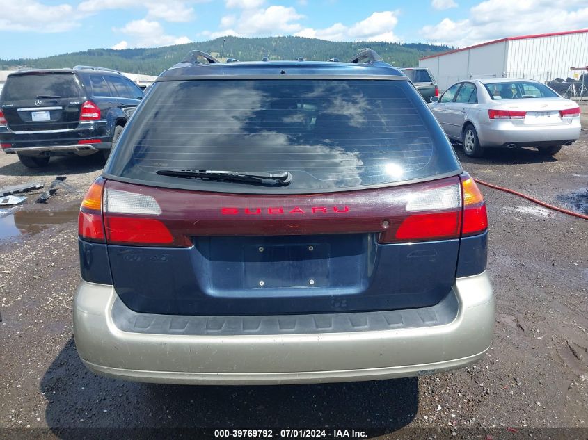 2000 Subaru Outback VIN: 4S3BH6652Y6642509 Lot: 39769792