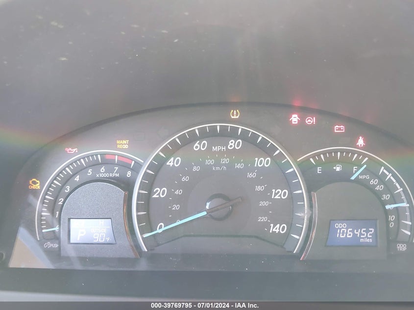 2012 Toyota Camry Le VIN: 4T4BF1FK4CR247672 Lot: 39769795