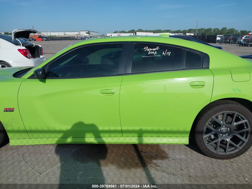 2019 Dodge Charger Scat Pack Rwd VIN: 2C3CDXGJXKH624349 Lot: 39769861