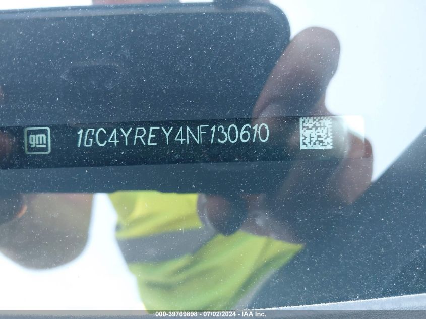 2022 Chevrolet Silverado 2500Hd VIN: 1GC4YREY4NF130610 Lot: 39769898