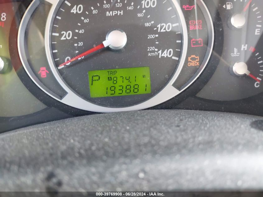 2008 Hyundai Tucson Gls VIN: KM8JM12B88U877400 Lot: 39769908