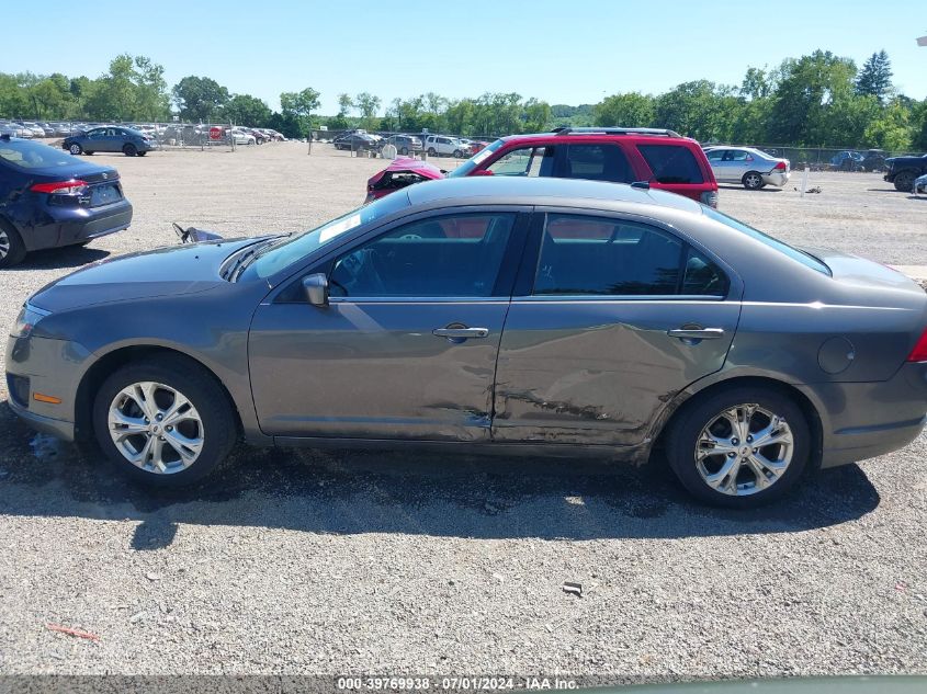 2012 Ford Fusion Se VIN: 3FAHP0HA6CR158378 Lot: 39769938