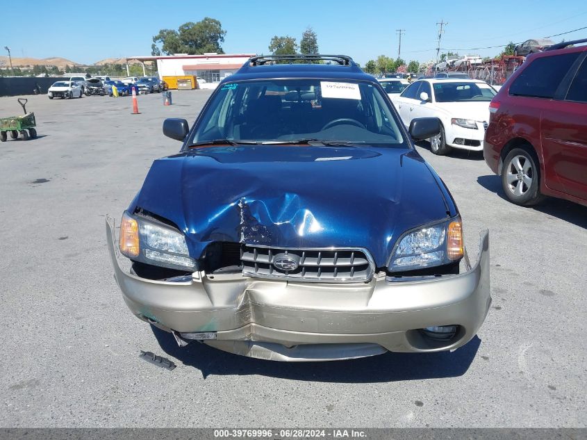 2004 Subaru Outback VIN: 4S3BH675147641872 Lot: 39769996