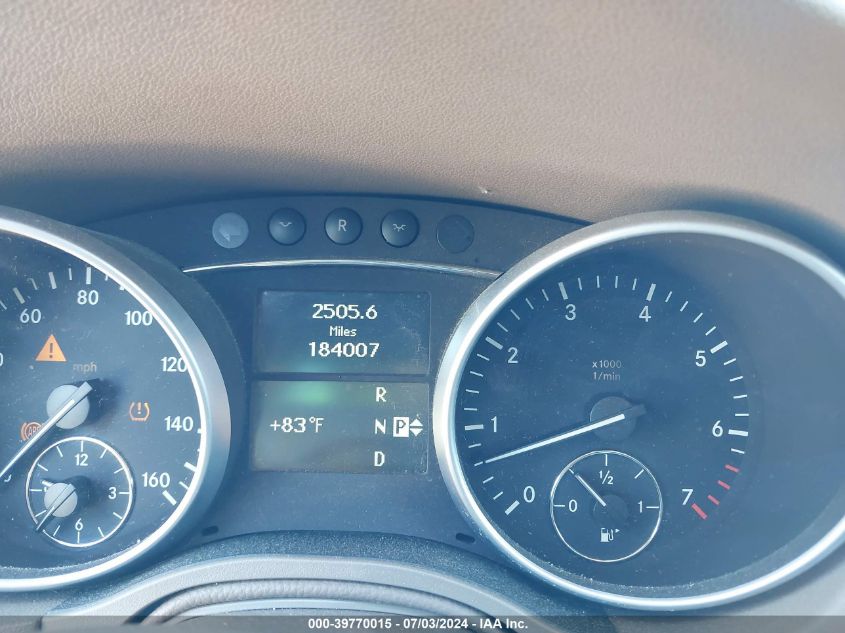 2010 Mercedes-Benz Ml 350 4Matic VIN: 4JGBB8GB1AA566832 Lot: 39770015