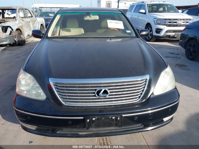 2004 Lexus Ls 430 VIN: JTHBN36F140162585 Lot: 39770027