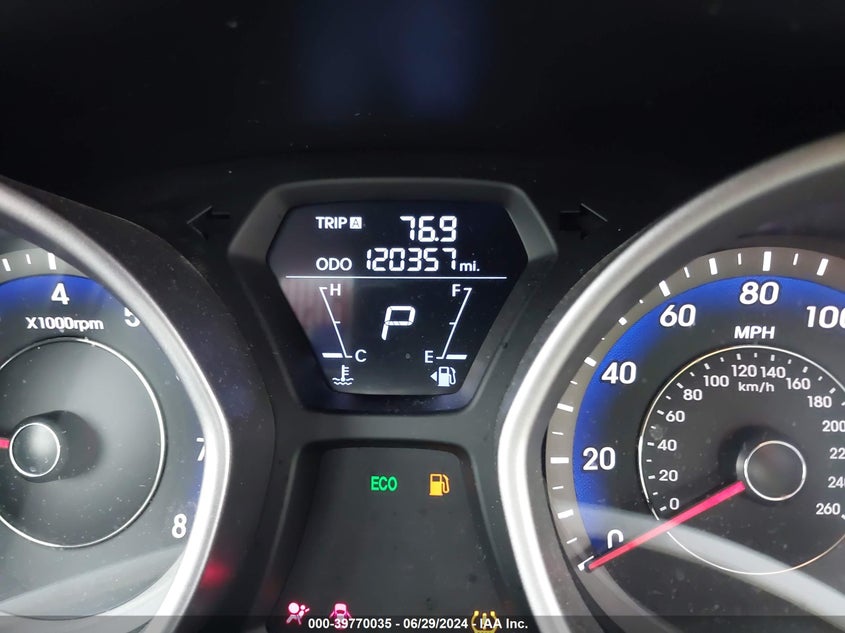 2012 Hyundai Elantra Gls (Ulsan Plant) VIN: KMHDH4AE4CU350140 Lot: 39770035