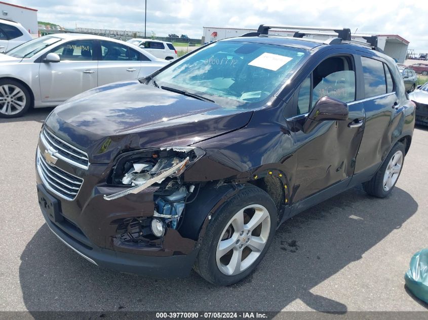 2015 Chevrolet Trax Ltz VIN: KL7CJTSB6FB223325 Lot: 39770090