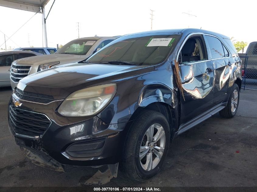 2016 Chevrolet Equinox Ls VIN: 2GNALBEK8G6160363 Lot: 39770106