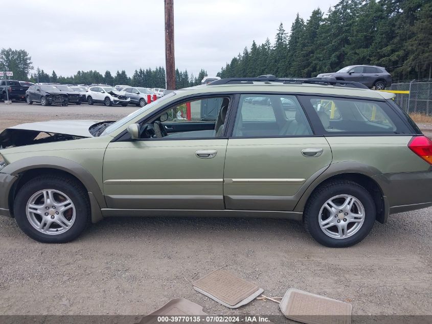 2005 Subaru Outback 2.5I Limited VIN: 4S4BP62C857306565 Lot: 39770135