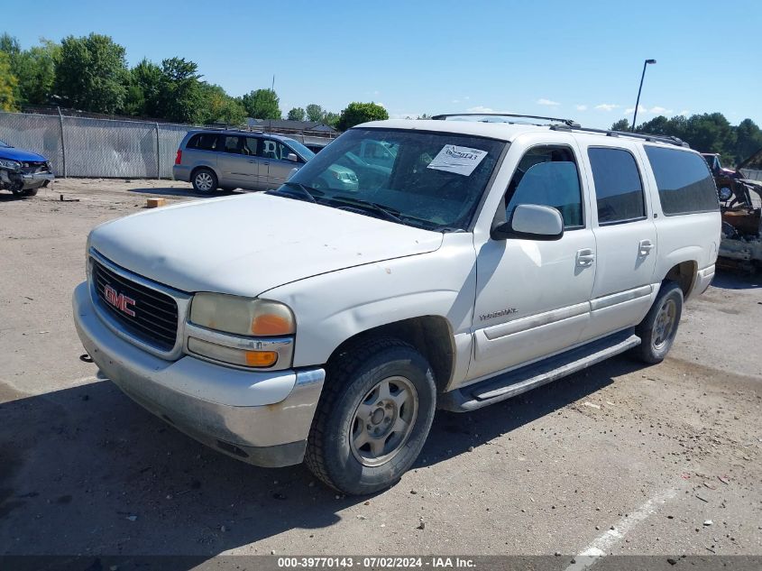 2001 GMC Yukon Xl 1500 Sle VIN: 3GKFK16TX1G272617 Lot: 39770143