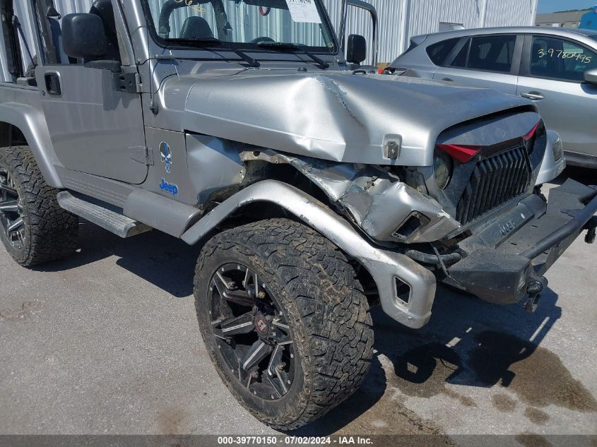 2001 Jeep Wrangler Sport VIN: 1J4FA49S91P363497 Lot: 39770150