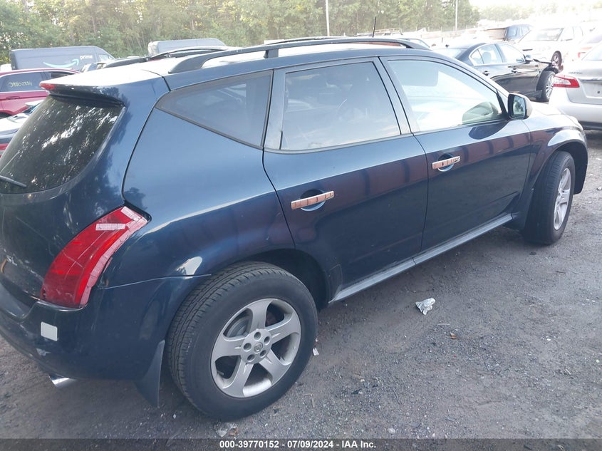 2005 Nissan Murano Sl VIN: JN8AZ08W95W428774 Lot: 39770152