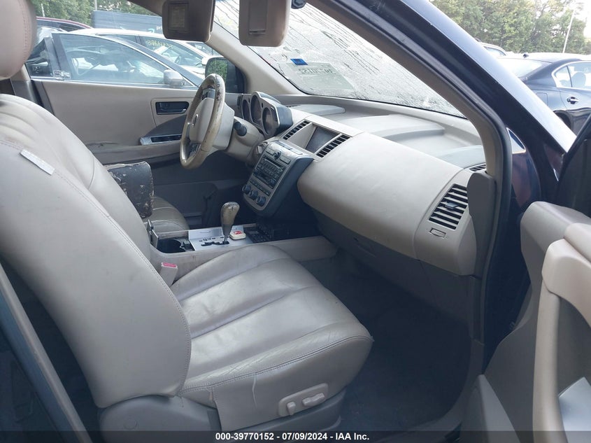 2005 Nissan Murano Sl VIN: JN8AZ08W95W428774 Lot: 39770152