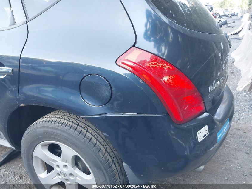 2005 Nissan Murano Sl VIN: JN8AZ08W95W428774 Lot: 39770152