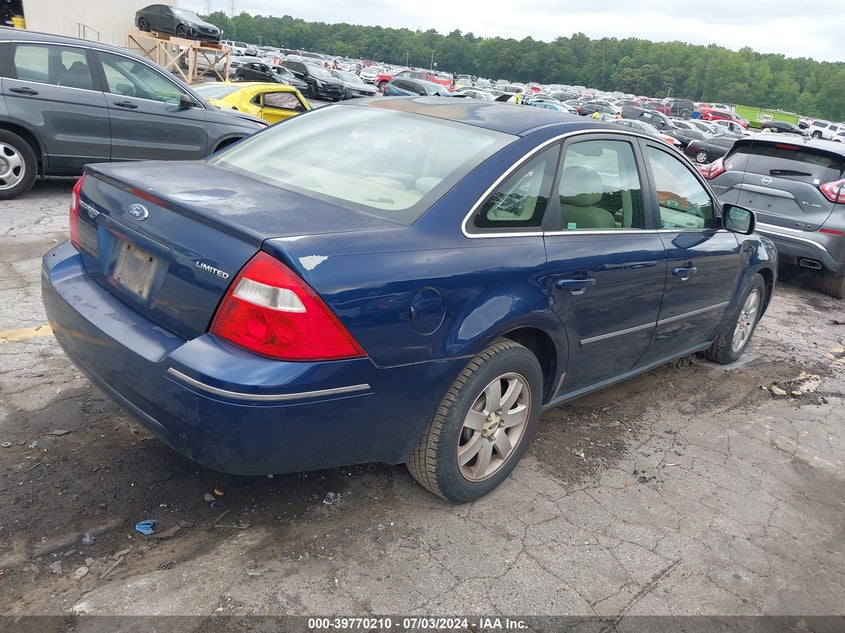 2006 Ford Five Hundred Limited VIN: 1FAHP251X6G117859 Lot: 39770210