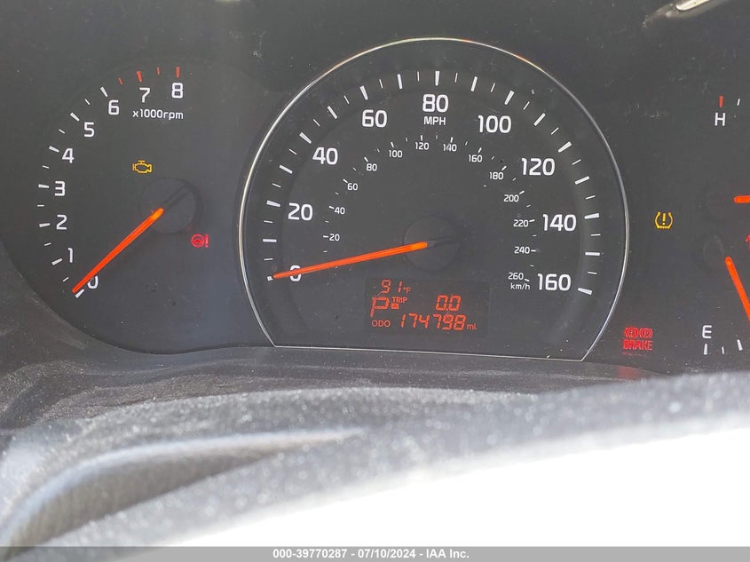 2014 Kia Sorento Lx VIN: 5XYKT3A62EG430344 Lot: 39770287