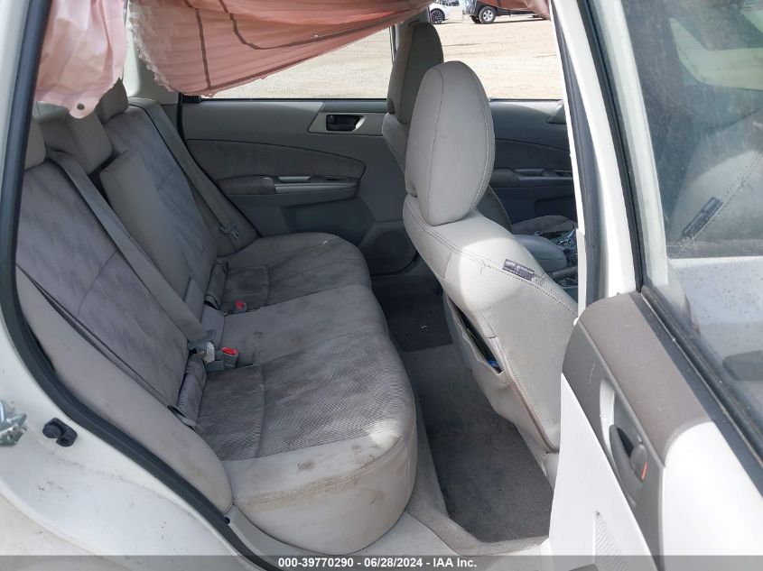 2010 Subaru Forester 2.5X VIN: JF2SH6ACXAG738315 Lot: 39770290