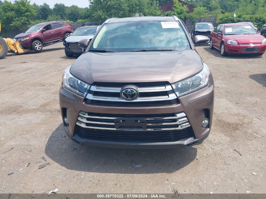 2018 Toyota Highlander Limited VIN: 5TDDZRFH7JS830949 Lot: 39770322