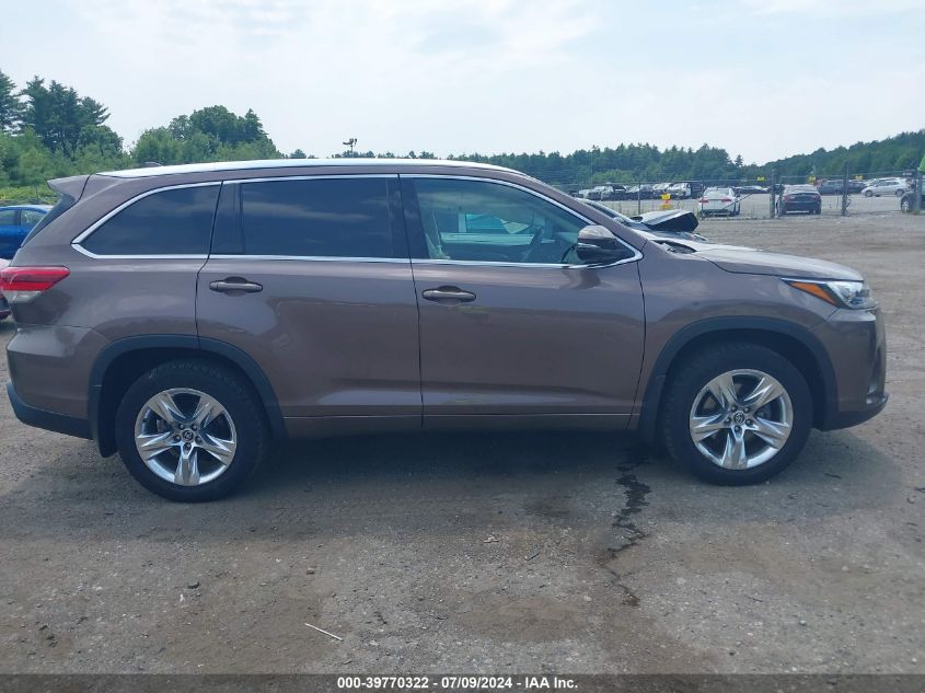 2018 TOYOTA HIGHLANDER LIMITED - 5TDDZRFH7JS830949