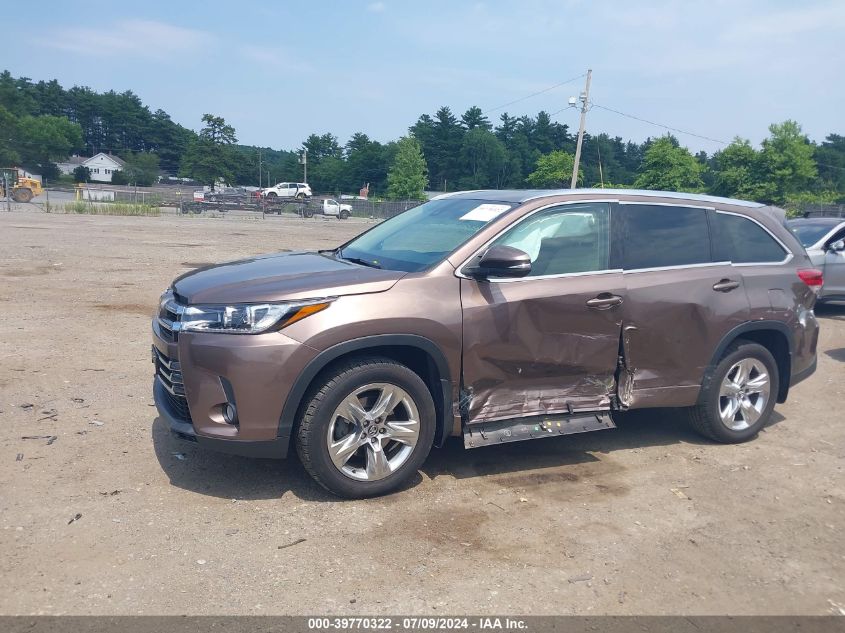 2018 Toyota Highlander Limited VIN: 5TDDZRFH7JS830949 Lot: 39770322