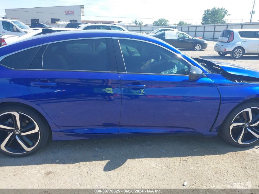 2021 Honda Accord Sport 2.0T VIN: 1HGCV2F3XMA023752 Lot: 39770325