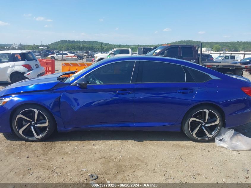 2021 Honda Accord Sport 2.0T VIN: 1HGCV2F3XMA023752 Lot: 39770325