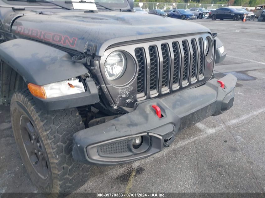 2022 Jeep Gladiator Rubicon 4X4 VIN: 1C6JJTBG0NL113991 Lot: 39770333