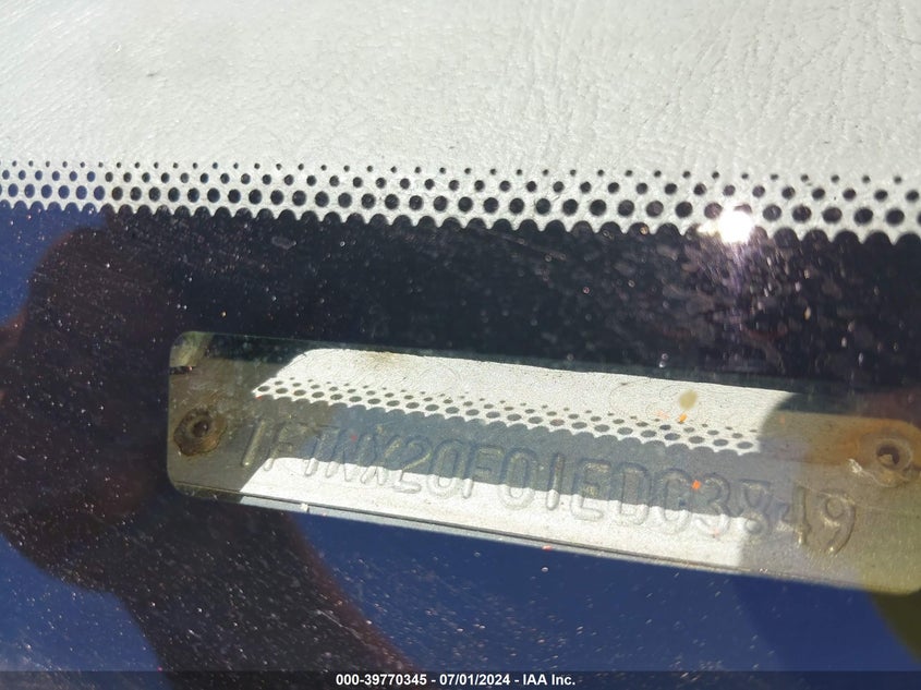 2001 Ford F-250 Lariat/Xl/Xlt VIN: 1FTNX20F01ED03849 Lot: 39770345