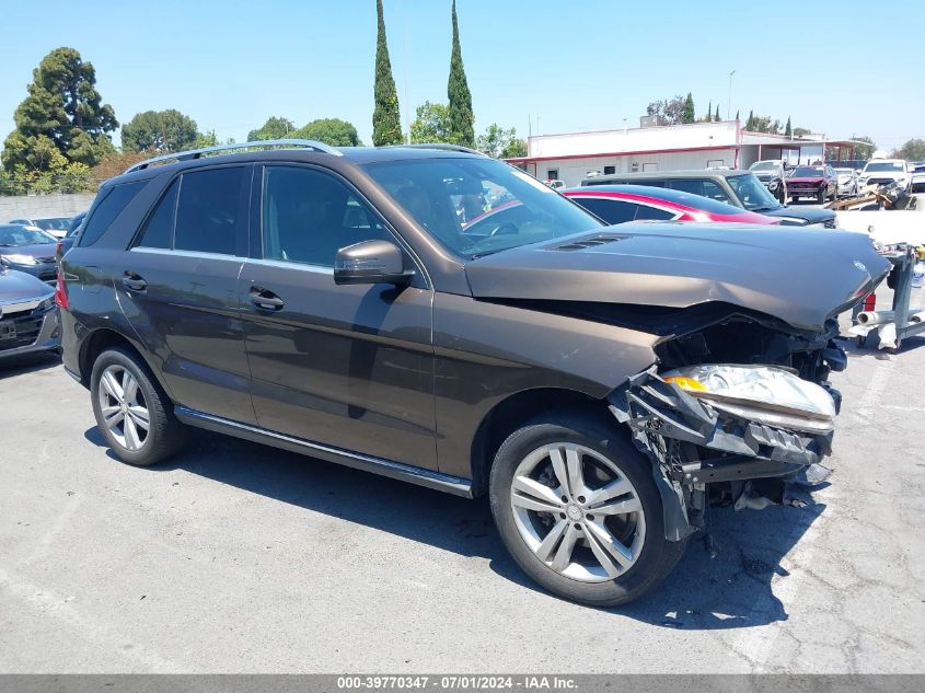 2014 Mercedes-Benz Ml 350 4Matic VIN: 4JGDA5HB7EA390190 Lot: 39770347