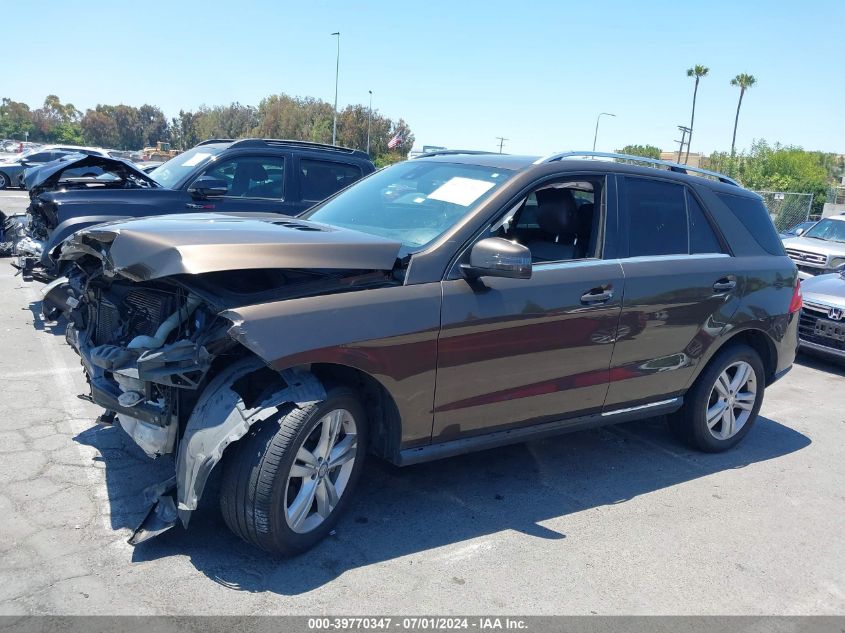 2014 Mercedes-Benz Ml 350 4Matic VIN: 4JGDA5HB7EA390190 Lot: 39770347