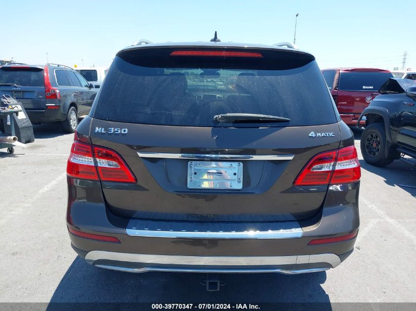 2014 Mercedes-Benz Ml 350 4Matic VIN: 4JGDA5HB7EA390190 Lot: 39770347