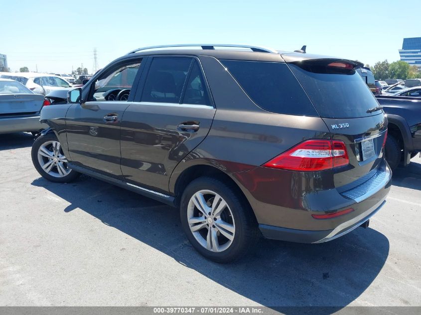 2014 Mercedes-Benz Ml 350 4Matic VIN: 4JGDA5HB7EA390190 Lot: 39770347