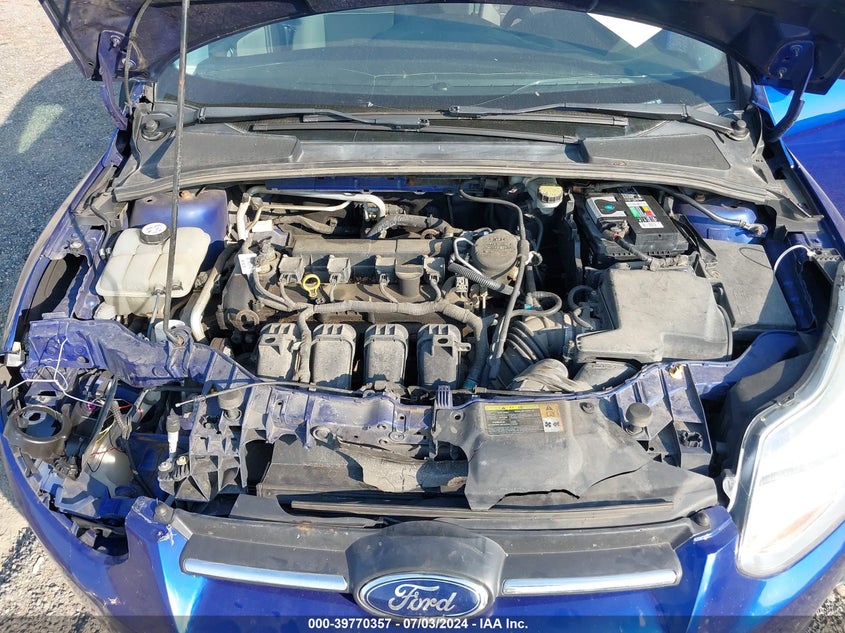 2012 Ford Focus Se VIN: 1FAHP3K2XCL344118 Lot: 39770357